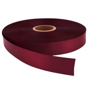 Plain Satin Ribbon - Burgundy